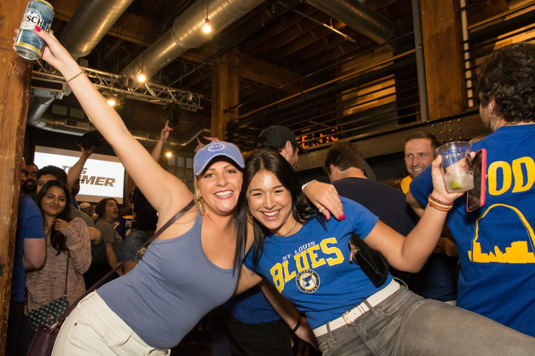 Blues Fans at Wheelhouse during Stanley Cup Final Game 7. Spons